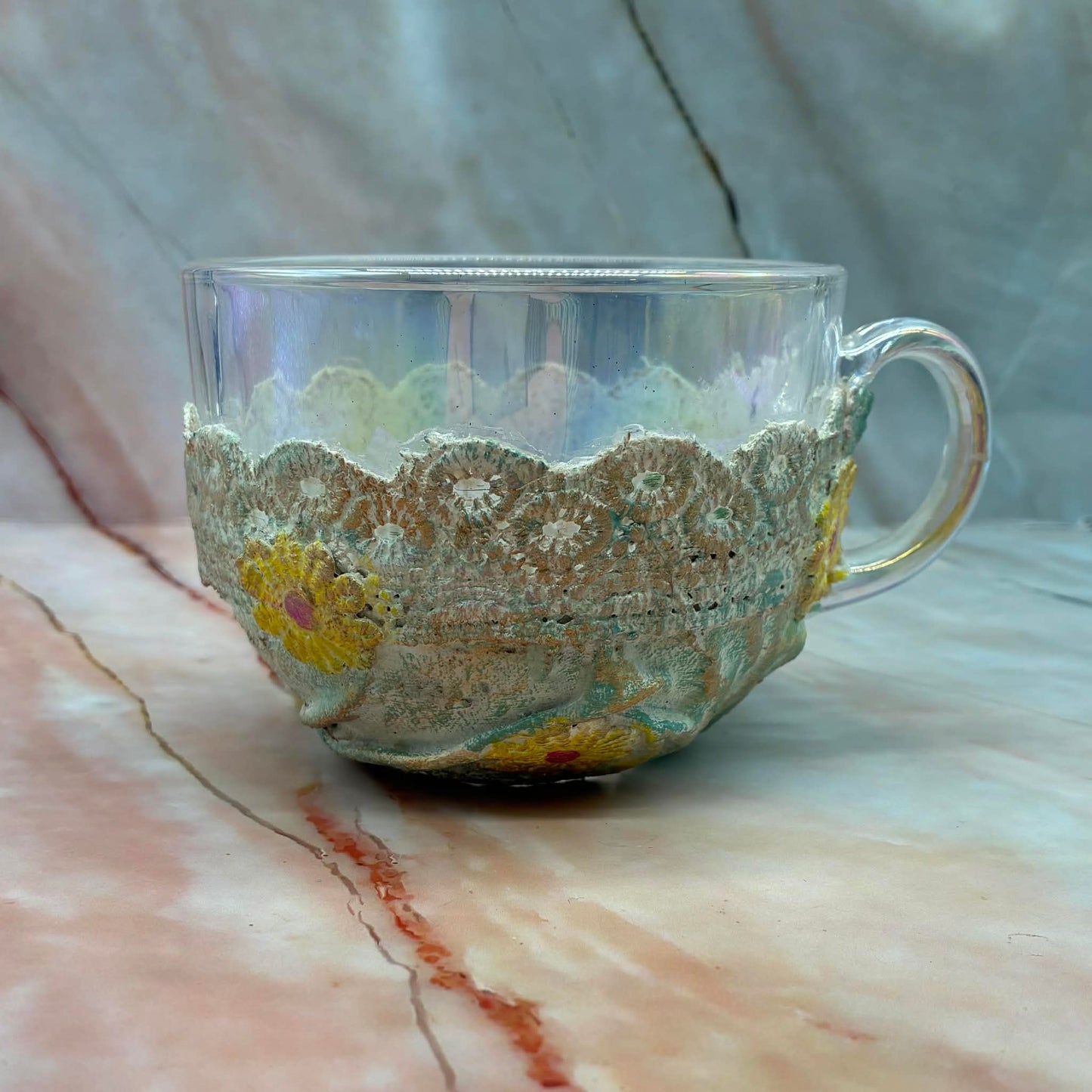 Hand Painted Glass Tea Cups | Various Styles