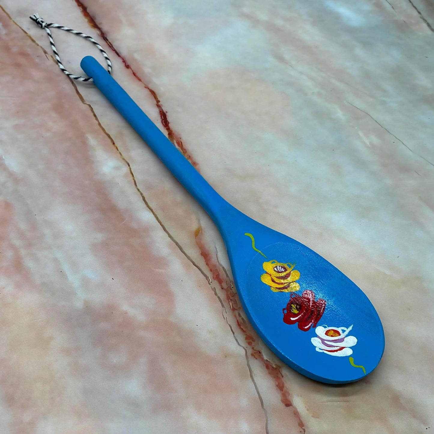 Hand Painted Wooden Spoons | Wood & Enamel | Various Colours