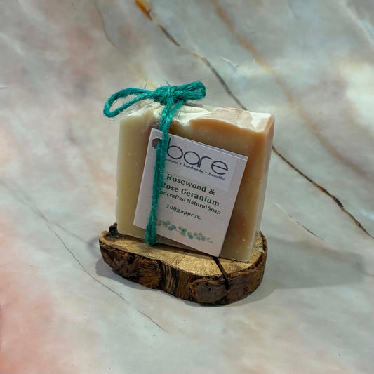 Rosewood & Rose Geranium | Handmade Natural Soap | Perfect for Dry & Combination Skin