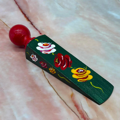 Hand Painted Door Wedges | Wood & Enamel