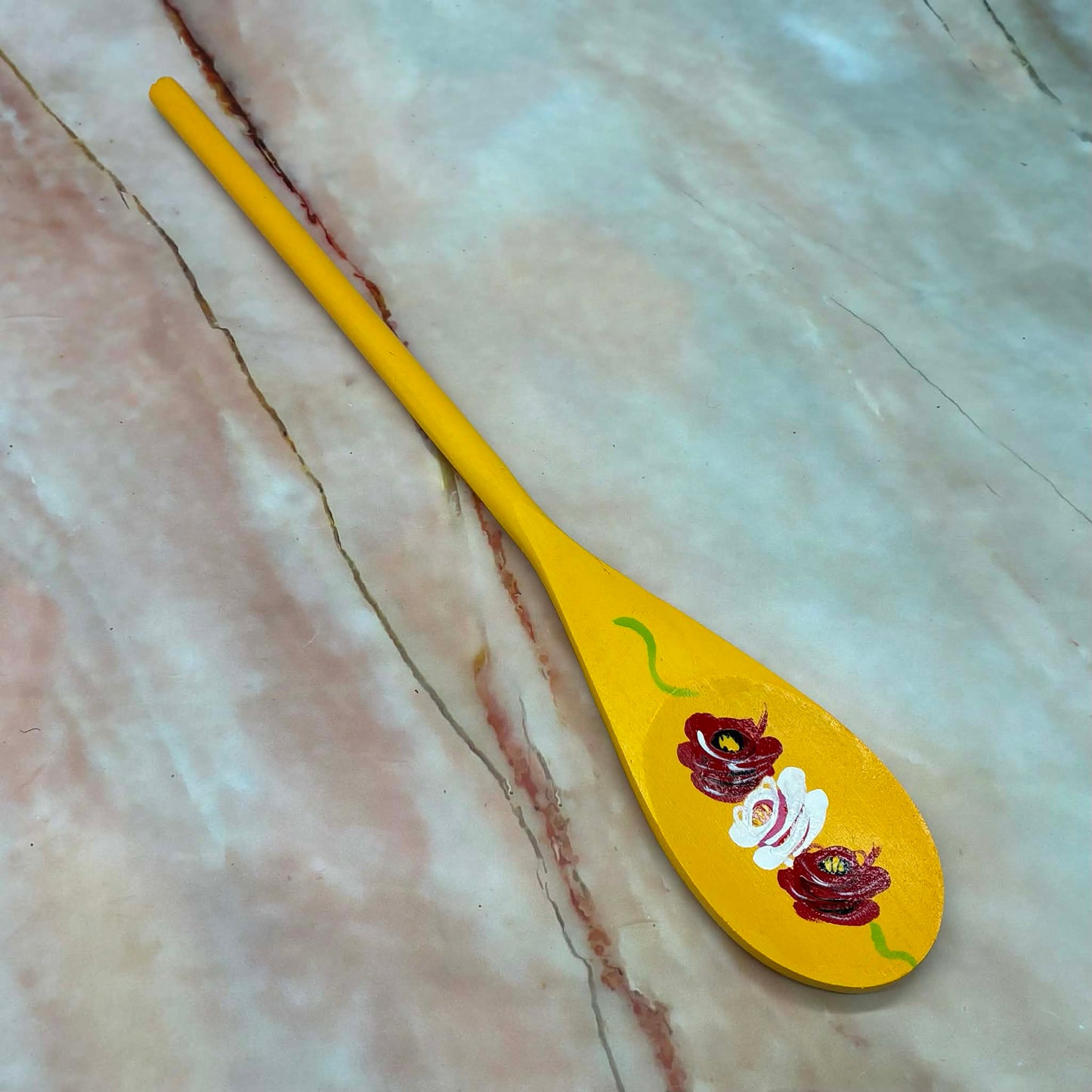 Hand Painted Wooden Spoons | Wood & Enamel | Various Colours