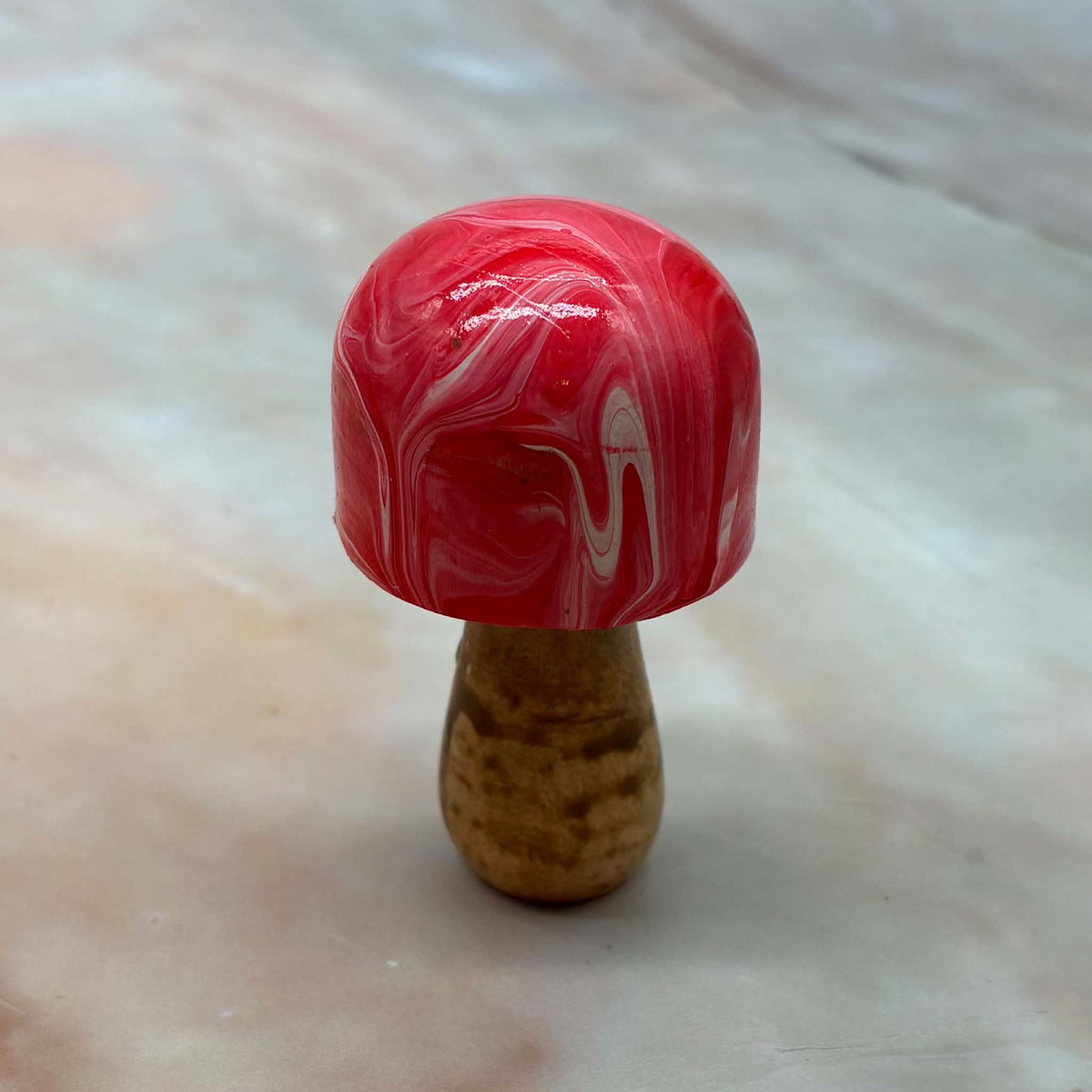 EarthShroom |  Freestanding Mushroom Decoration | Wood & Acrylic Paint