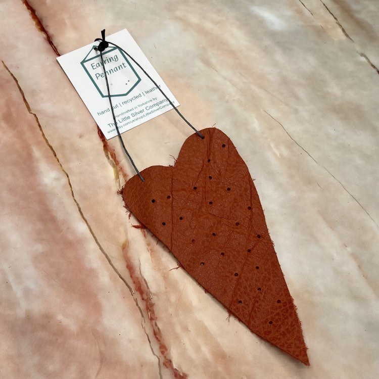 Earring Holders | Recycled Leather Pennants