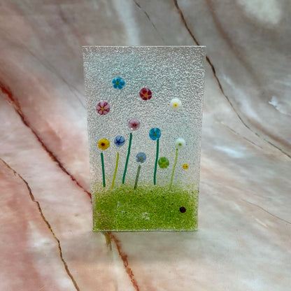 Wildflower Tealight Holders | 2 Designs | Painted Glass