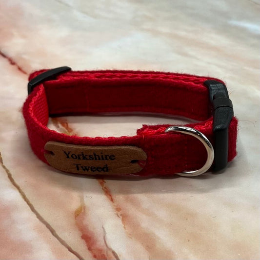 Handmade Yorkshire Tweed Dog Collars |  Various Sizes & Colours!