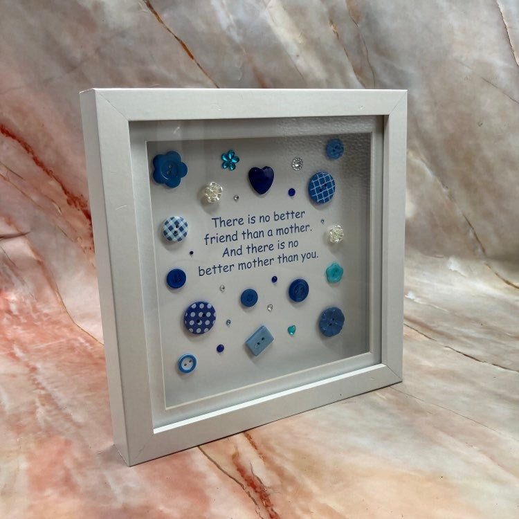 Handmade Sentimental Button Quote Pictures | Various Designs