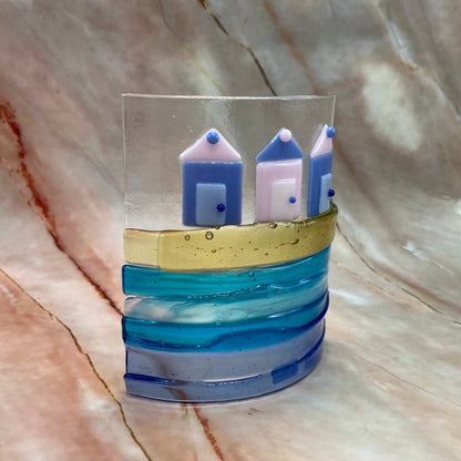 Freestanding Beach Huts | Fused Glass