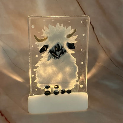 Sheep Tealight Holders | 2 Designs | Painted Glass