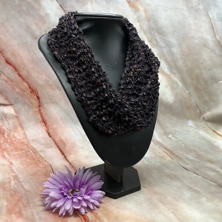 Handknitted Loop Twist Neck Scarves | Choose Your Colour!