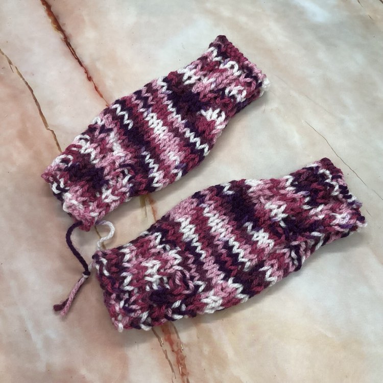 Handmade Acrylic Wool Childrens Wrist Warmers | Various Colours & Sizes