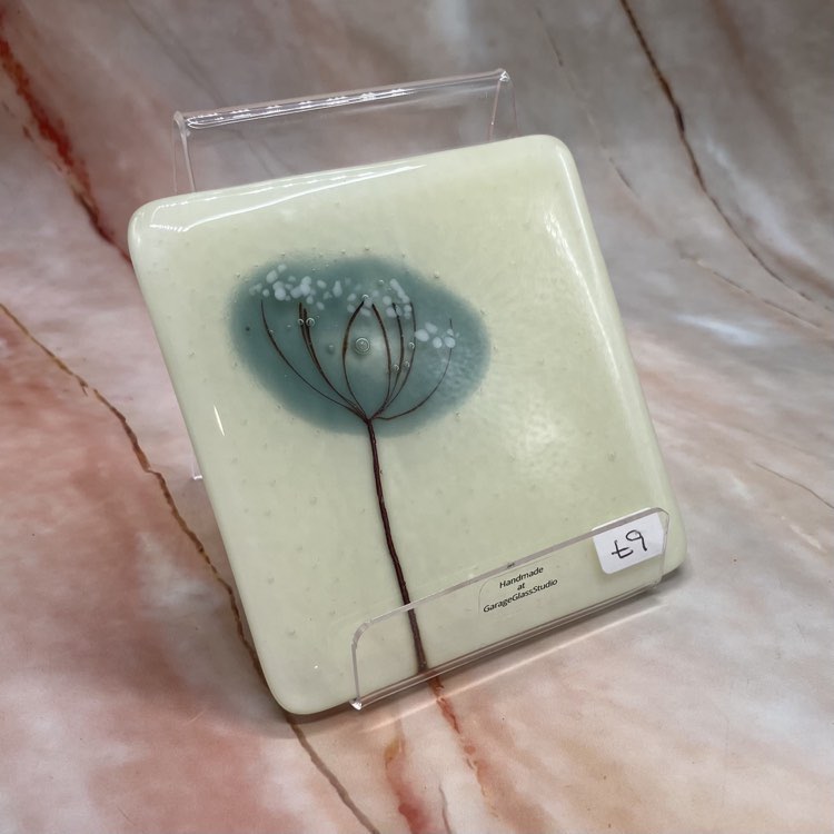 Cow Parsley Coasters | Fused Glass
