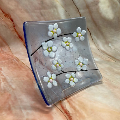 Cherry Blossom Dish | Fused Glass