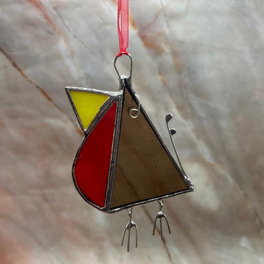 Robin Hanging Decoration| Stained Glass |