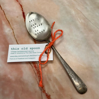Vintage Spoons/Serving Forks | Hand Stamped | Various Designs & Sayings