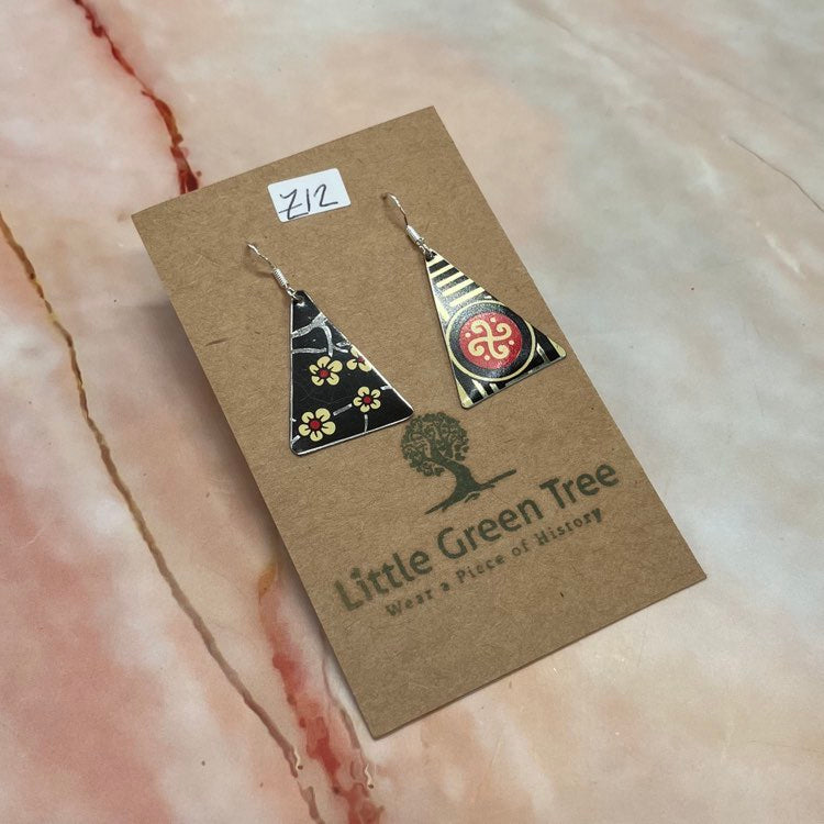 Upcycled Vintage Tin Earrings | Various Designs