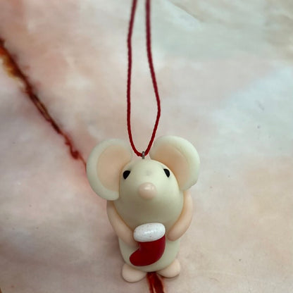 Christmas Themed Glow In The Dark Animals | Polymer Clay | Various Designs