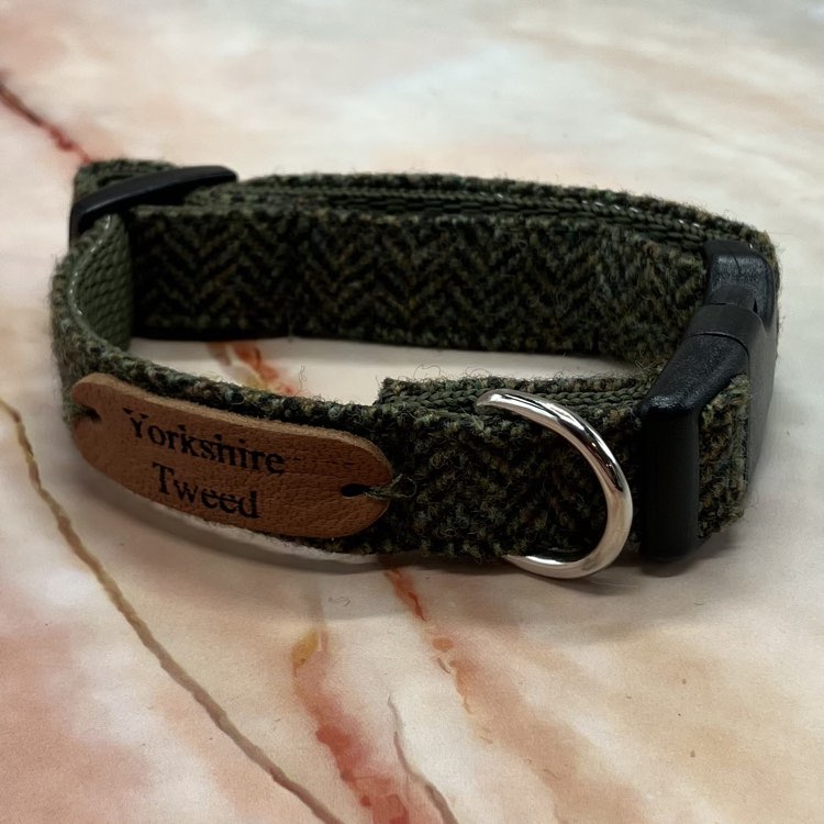 Handmade Yorkshire Tweed Dog Collars |  Various Sizes & Colours!