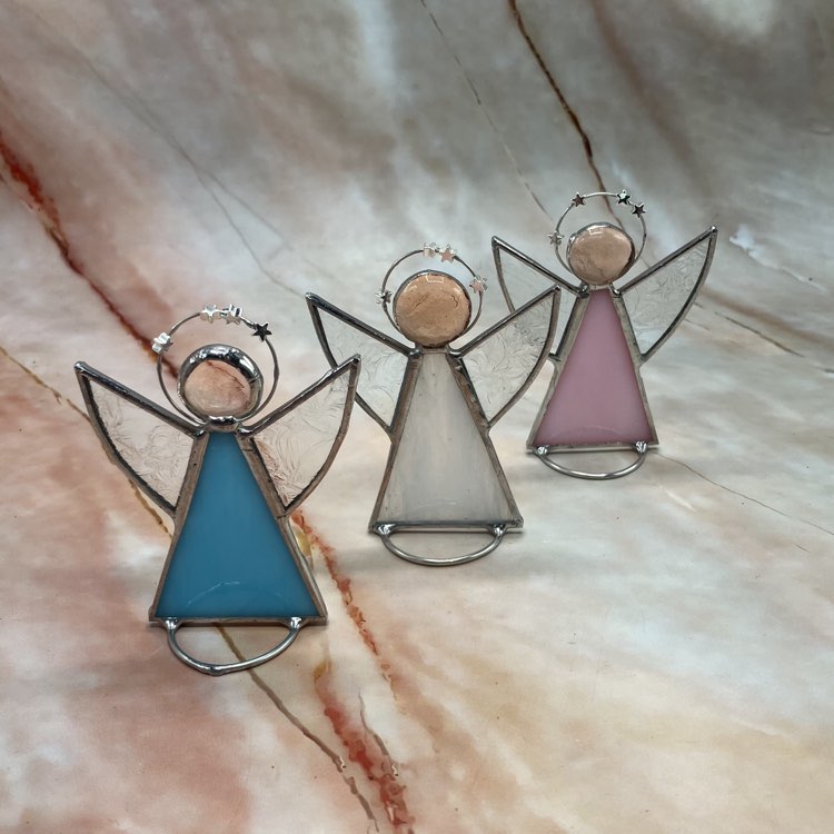 Freestanding Angels | Stained Glass | 3 Colours