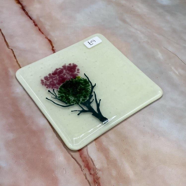Thistle Coasters | Fused Glass