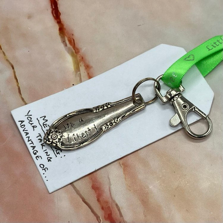 Yorkshire Quotes Spoon Keyrings | Silver Plated