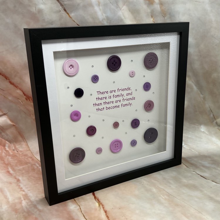 Handmade Sentimental Button Quote Pictures | Various Designs