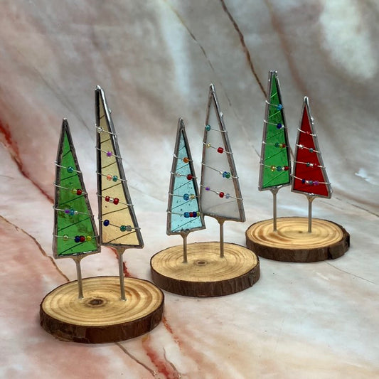 Freestanding Christmas Trees | Stained Glass | Various Colours