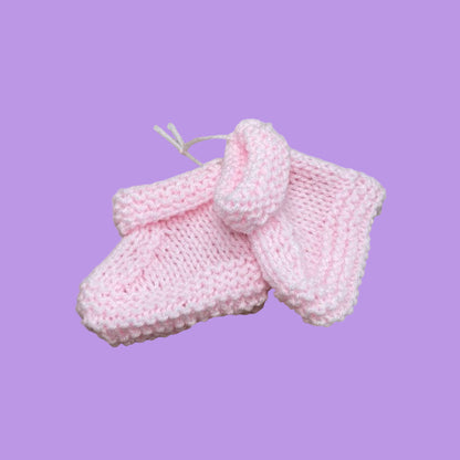 Hand Knitted Baby Hats, Mitts & Bootees | Various Colours