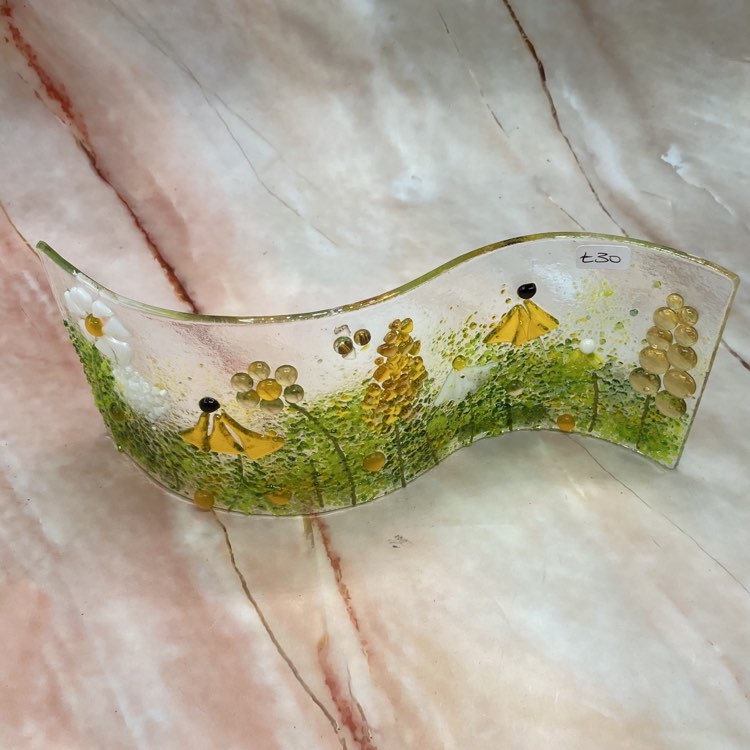 Freestanding Country Meadow | Fused Glass