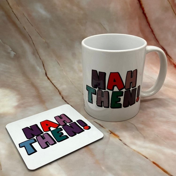 Nah Then | Handmade Yorkshire Quote Mugs & Coasters